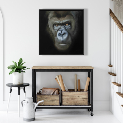 Encadré 24 x 24 - Visage de gorille