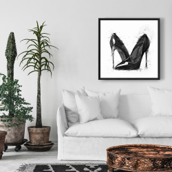 Encadré 24 x 24 - Chaussures noires à talons hauts