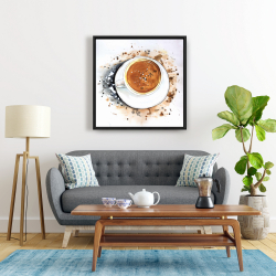 Framed 24 x 24 - Cappuccino refreshing