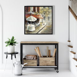 Encadré 24 x 24 - Rue déserte et ensoleillée