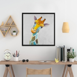 Encadré 24 x 24 - Girafe colorée