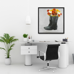 Encadré 24 x 24 - Bottes pleines de fleurs