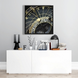 Framed 24 x 24 - Astrologic clock