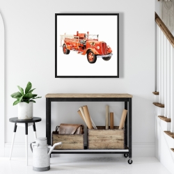 Encadré 24 x 24 - Camion de pompier vintage
