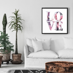 Framed 24 x 24 - Love bloom