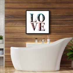 Framed 24 x 24 - Colorful love