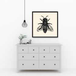 Encadré 24 x 24 - Abeille