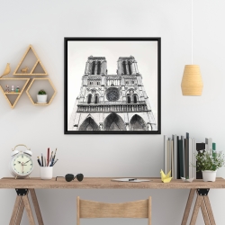 Framed 24 x 24 - Notre-dame de paris cathedral