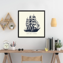 Encadré 24 x 24 - Vieux bateau