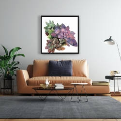 Framed 24 x 24 - Succulent plant