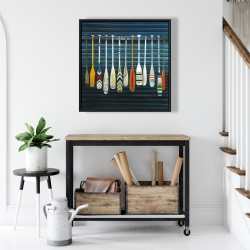 Framed 24 x 24 - Paddles
