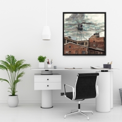 Framed 24 x 24 - Water tower in williamsburg