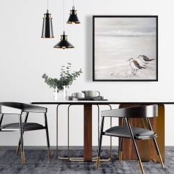 Encadré 24 x 24 - Deux oiseaux bécasseau