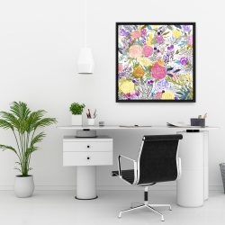 Framed 24 x 24 - Bundle of flowers
