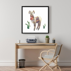 Framed 24 x 24 - Lama parade