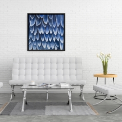 Encadré 24 x 24 - Plumage bleu