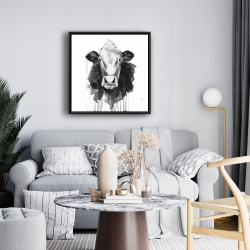 Encadré 24 x 24 - Vache