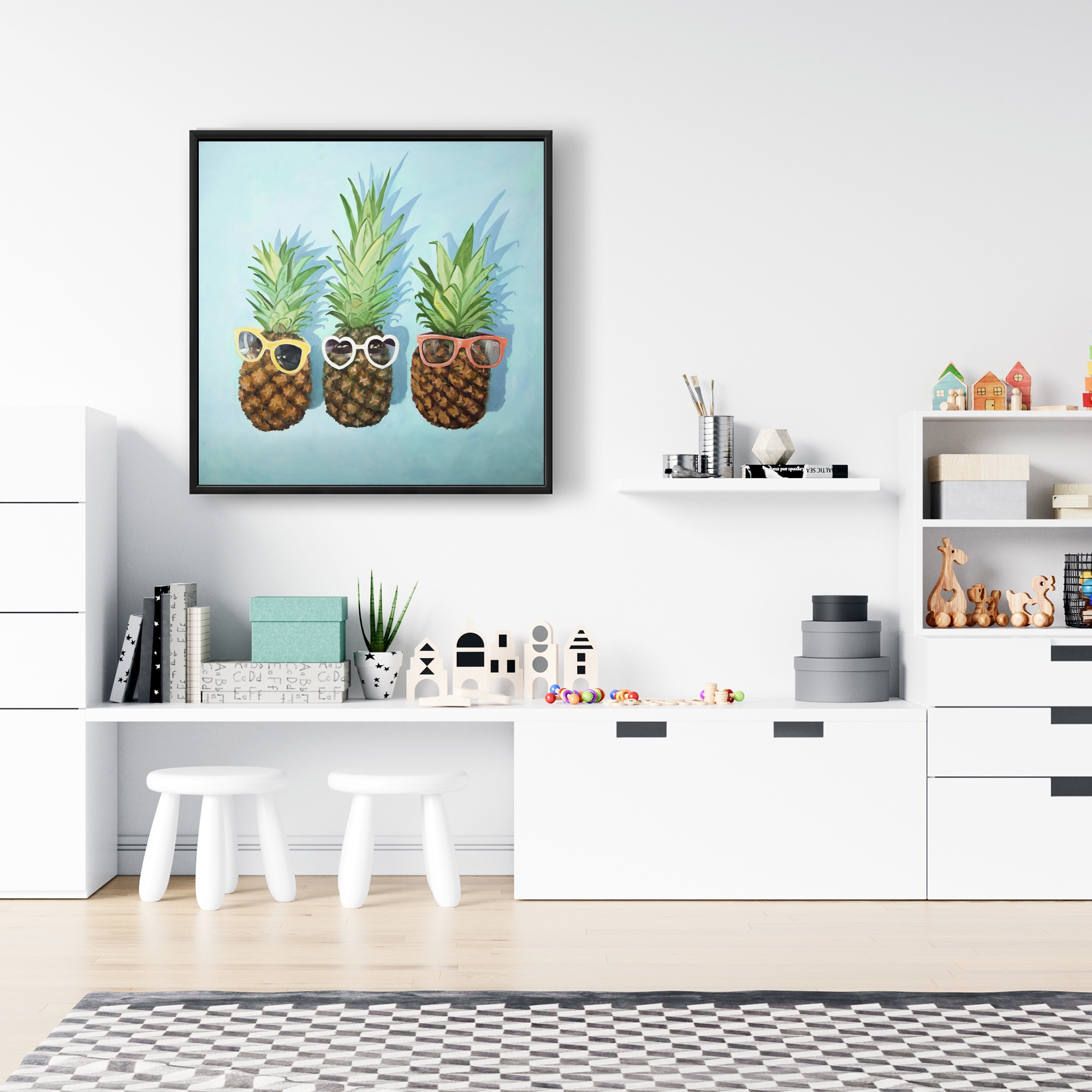 Encadré 24 x 24 - Ananas d'été