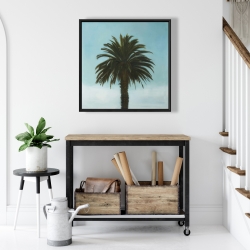 Framed 24 x 24 - Tropical palm