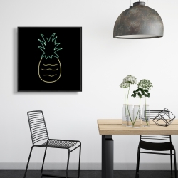 Encadré 24 x 24 - Ananas néon