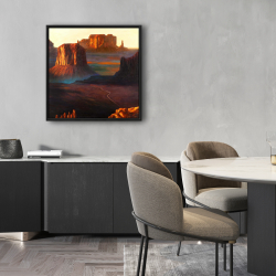 Framed 24 x 24 - Monument valley tribal park in arizona