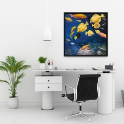 Framed 24 x 24 - Fish under the sea