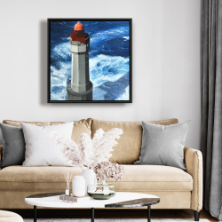 Framed 24 x 24 - The headlight of jument