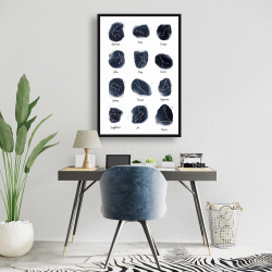 Framed 24 x 36 - Constellations zodiac signs