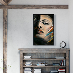 Framed 24 x 36 - Abstract woman portrait