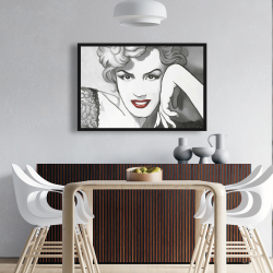 Encadré 24 x 36 - Marilyn monroe de style vintage