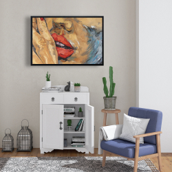 Encadré 24 x 36 - Plan rapproché d'une bouche