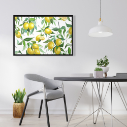 Framed 24 x 36 - Lemon pattern