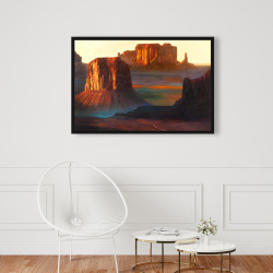 Framed 24 x 36 - Monument valley tribal park in arizona