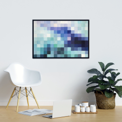 Encadré 24 x 36 - Paysage pixelisé