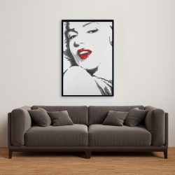 Framed 24 x 36 - Marilyn monroe outline style