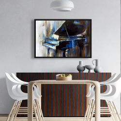 Framed 24 x 36 - Abstract grand piano