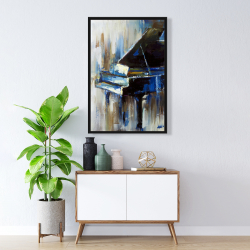 Encadré 24 x 36 - Piano à queue abstrait