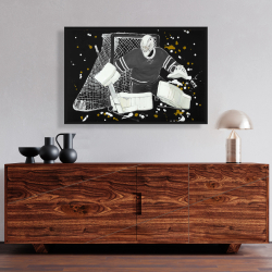 Encadré 24 x 36 - Gardien de but hockey