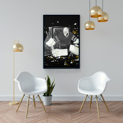 Encadré 24 x 36 - Gardien de but hockey