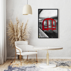 Framed 24 x 36 - Waiting subway