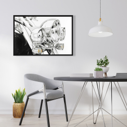 Encadré 24 x 36 - Lumière d'une moto