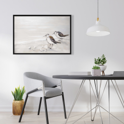Encadré 24 x 36 - Deux oiseaux bécasseau