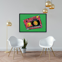 Framed 24 x 36 - Tape player