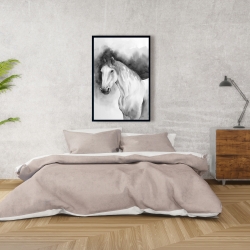 Framed 24 x 36 - Domino horse