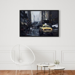 Framed 24 x 36 - New york in the dark