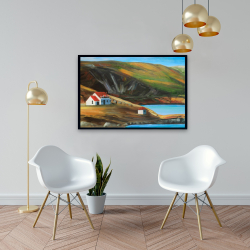 Encadré 24 x 36 - Vallée écossaise par une belle journée