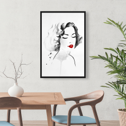 Framed 24 x 36 - Watercolor woman