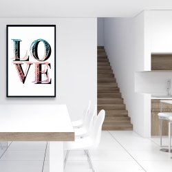 Framed 24 x 36 - Colorful love