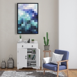 Encadré 24 x 36 - Paysage pixelisé