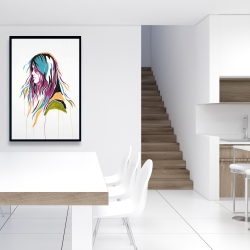 Encadré 24 x 36 - Femme art de rue graffiti